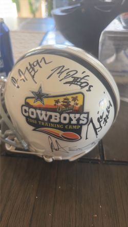Training camp Autographed helmet