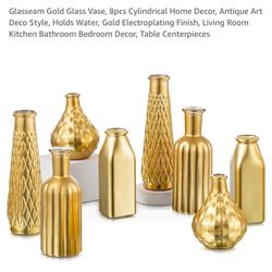 Gold vases - Brand New