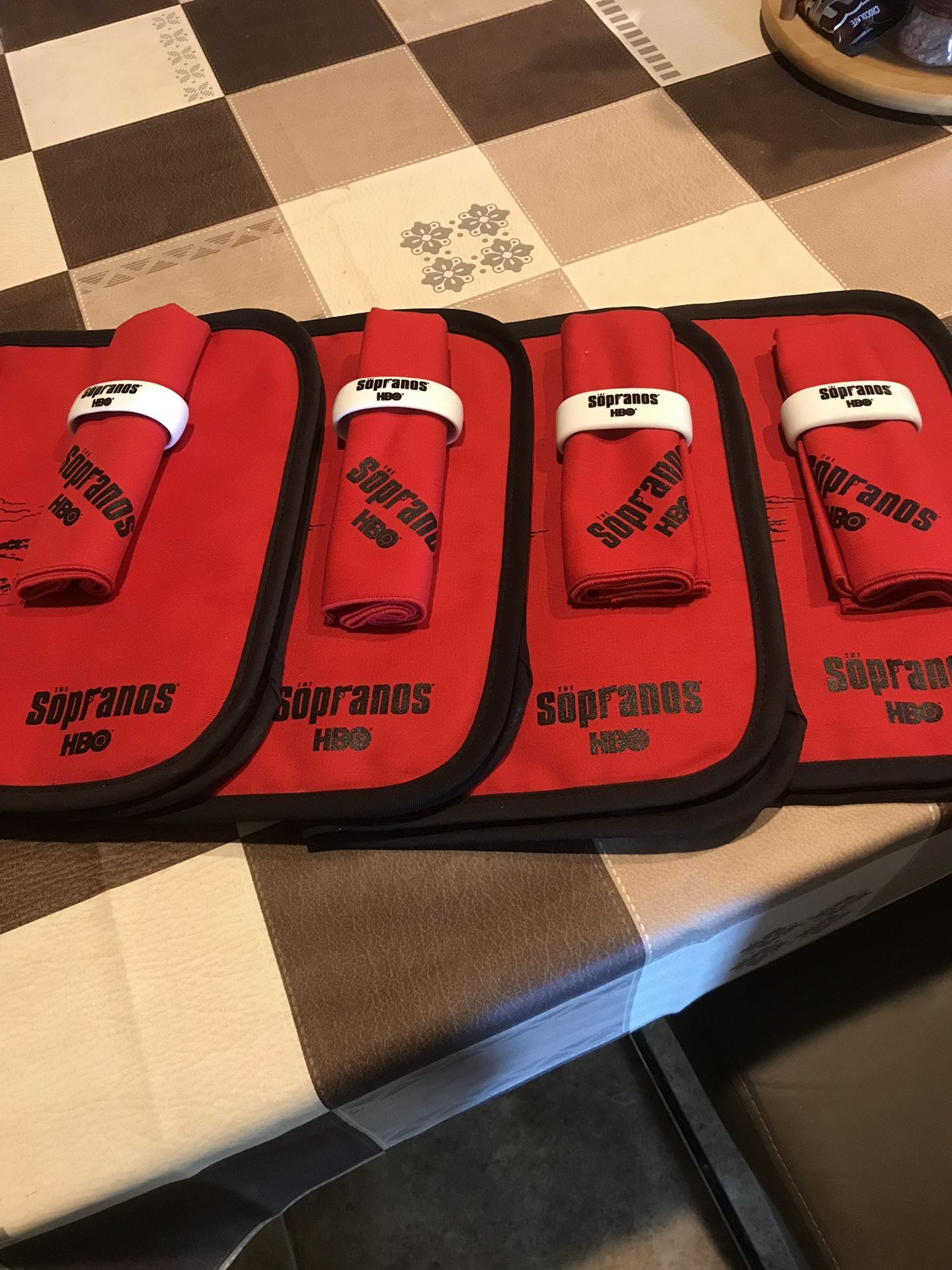 HBO Sopranos Place Settings For 4