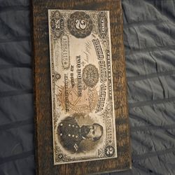 2 Dollar Bill Wall Art