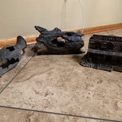 3 piece fish tank decoration
