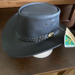 Oztrala Australian Leather Hat XL