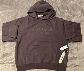NEW Fear of God Essentials Plum Hoodie (Size XS, S, M) 100% Authentic ✅