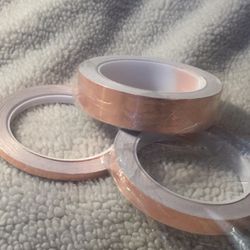 3 X Single Side Cooper Conduct Tape 6mm, 13mm,25mm