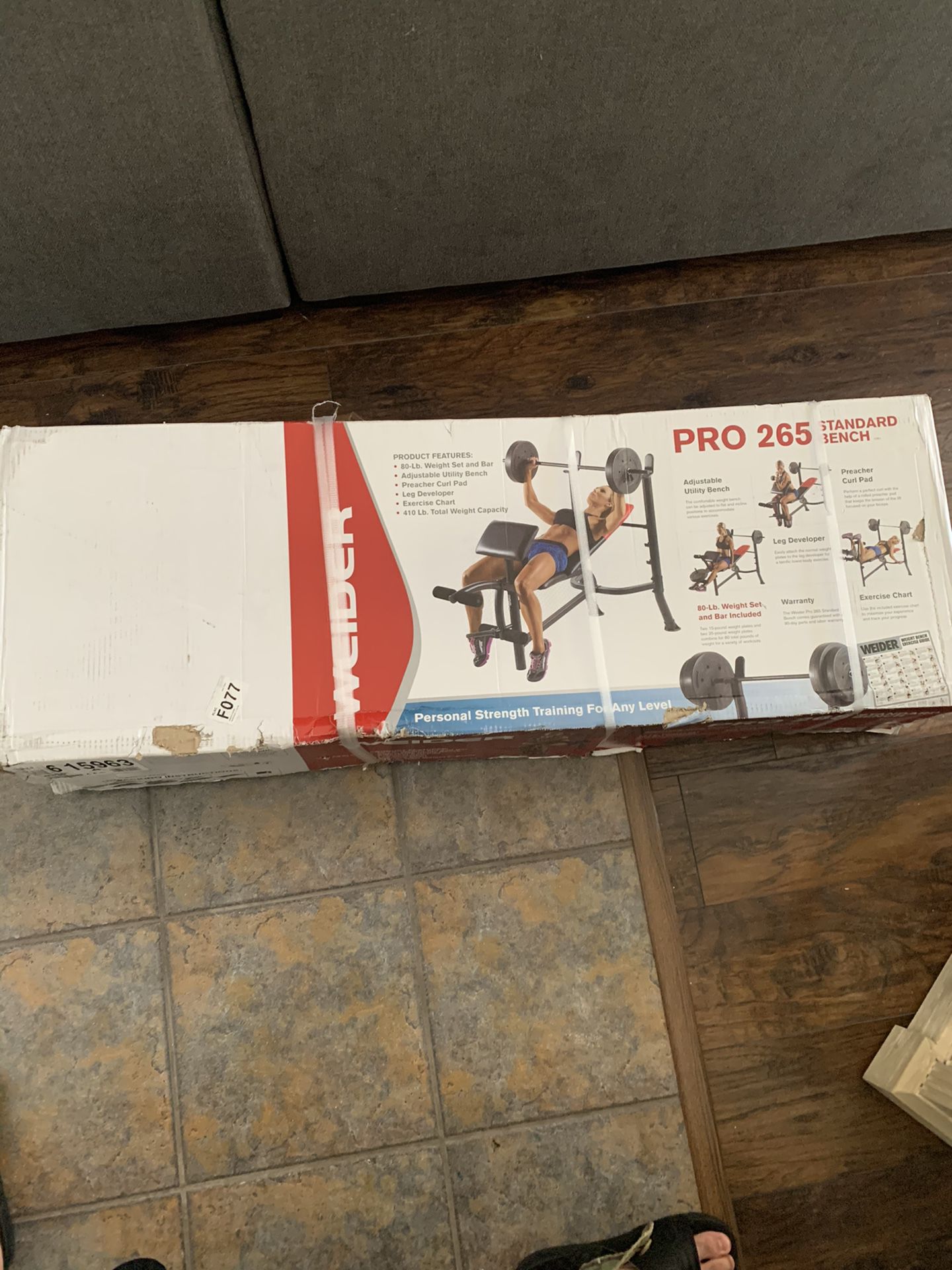 Weider pro 265 work out bench