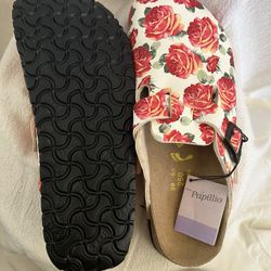 Birkenstock “Silvia Diaz” - “voices of Papillio” - special - red/pink rose new