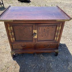 Wood Asian Cabinet