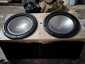 Dual Kenwood Subwoofers in Custom Wood Box