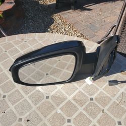 Toyota 4runner 2014-2024 Left Driver Side Mirror Lqito With Manual folding Power Glass Heated Turn signal Puddle Light Black 
