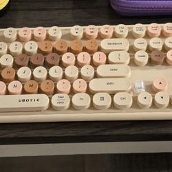 Khaki Ubotie Wireless Keyboard & Mouse (No Dongle)