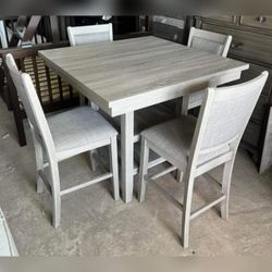 5 piece counter height dining table set