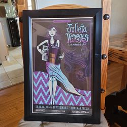 Julieta Venegas - Serigrafia enmarcada