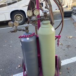 Acetylene welding set