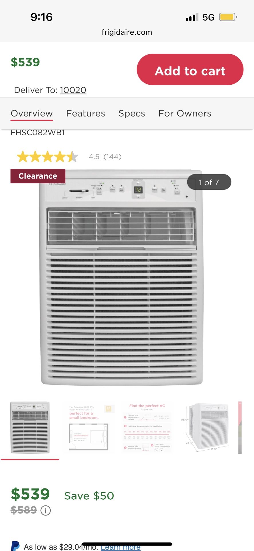 Frigidaire AC