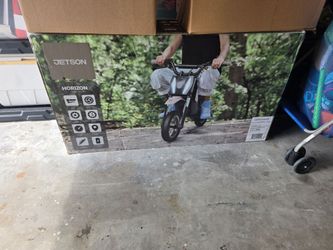 New in box jetson horizon electric motorcycle dirt bike kids