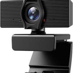 Webcam with Microphone Webcams Privacy Cover hd 1080p for Gaming conferencing Meeting Laptop Desktop Zoom, USB Computer Camera for Mac pc Free-Driver 