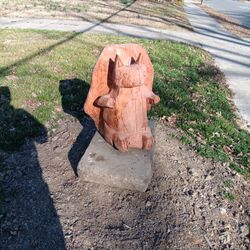 Hand Carved Squierl 