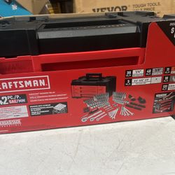 242-Piece CRAFTSMAN Mechanics SAE Metric Tool Set With Hard Case Polished Chrome