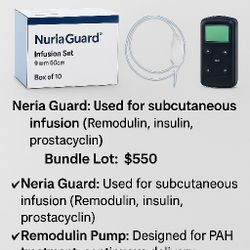 Inf Set Neria Guard And Remodulin Pump And Remote Brand New!