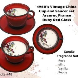 Tea Cup Candle Set