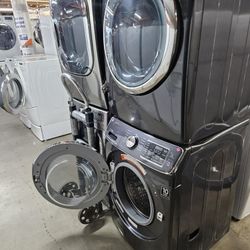 DISCOUNT NICE GENTLY USED REFURBISHED RECONDITIONED CERTIFIED LIGHTLY USED APPLIANCES WASHER DRYER REFRIGERATOR OVEN STOVE STACKABLE FREE WARRANTY 
