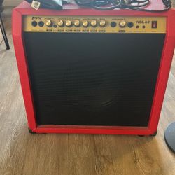 Microphone, Amp, and Stand 