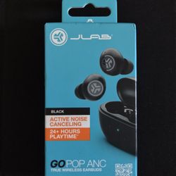 Jlab Go Pop ANC Black Earbuds 