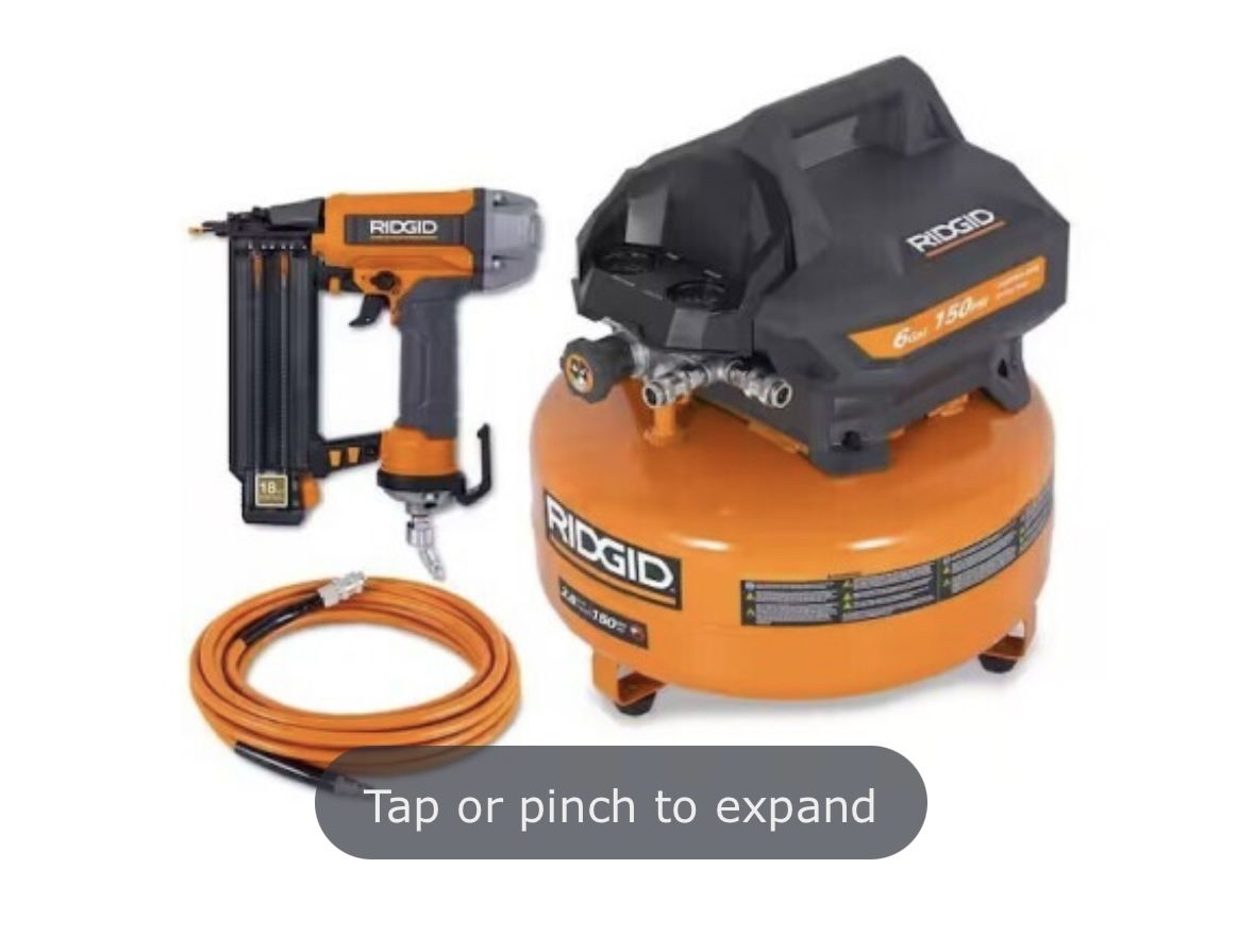 Rigid Pancake Compressor And Nail Gun