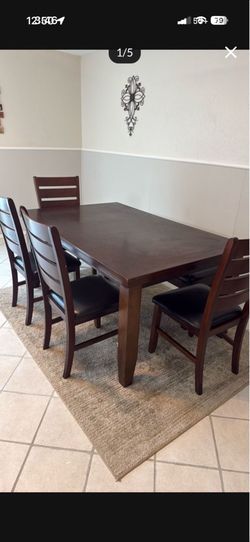 Kitchen Table with bench and chairs