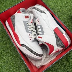 Jordan 3 “Fire Red” Size 9
