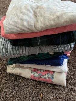 Half bag of clothes
