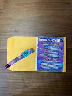 2DAY GA HARD SUMMER WRIST BAND
