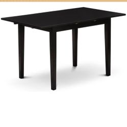 Brand New Black Modern  Expandable Dining Table 
