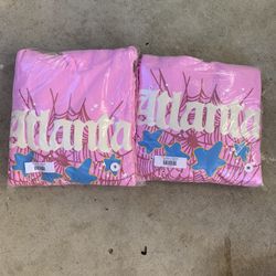 Atlanta pink Sp5der hoodie