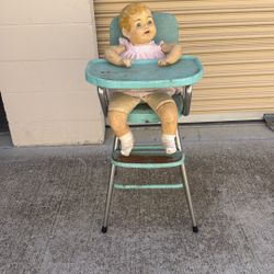Vintage Baby And High chair 