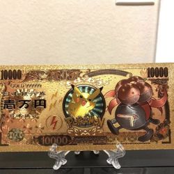 24k Gold Plated Gloom (Pokémon) Banknote 