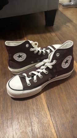 Brown Converse / Platform high top