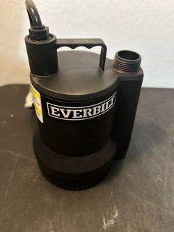 Everbilt SUP54-HD 1/6 HP Plastic Submersible Utility Pump (READ)