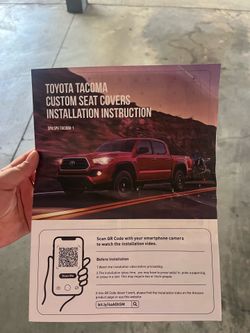 Fully covered / For Tacoma Seat Covers 2016- Size: 2023