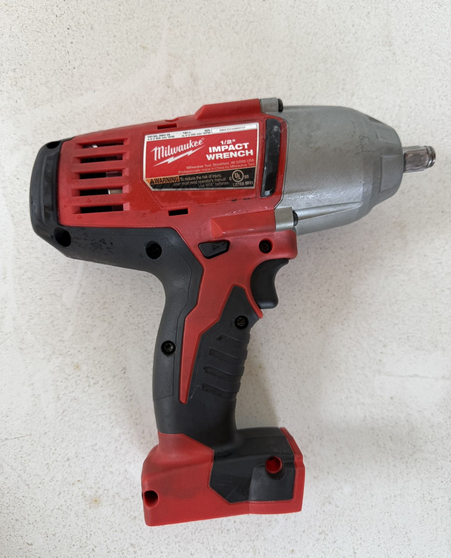 Milwaukee Wrench Gun 1/2