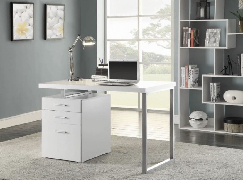 Brand New Reversible White Office Desk