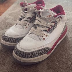 Jordan 3 Cardinal Reds Size 7 $125 OBO