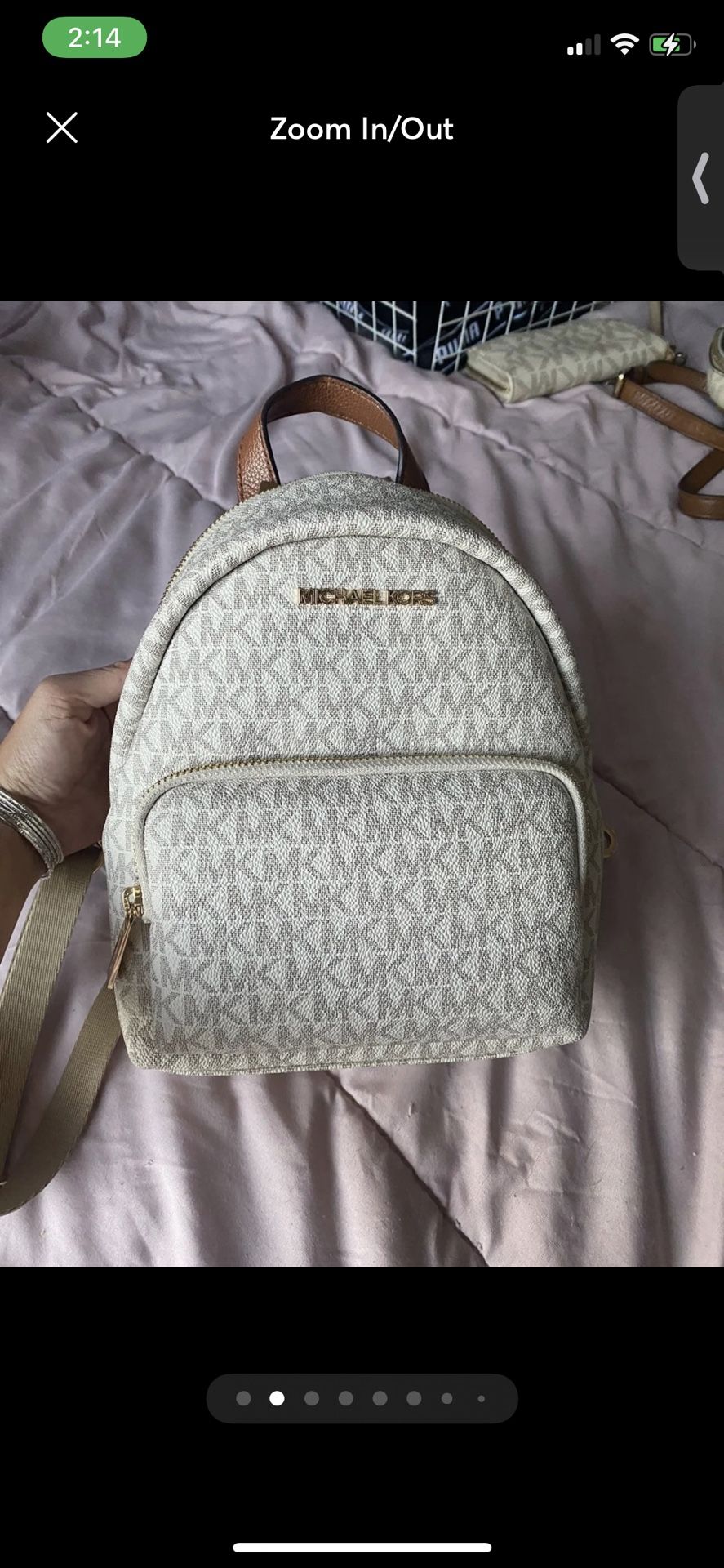 Michael kors backpack keychain sale