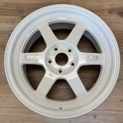 Volk TE37V 10th Anniversary 17x7.5 +30 5x114.3 Dash White (Set of 4)