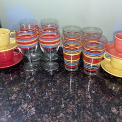 Fiesta Ware Drinking Lot