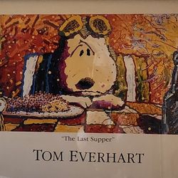 2 Tom Everhart Snoopy Canvases 
