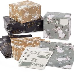 Hallmark Heavy-Weight Gift Wrap Sheet Assortment 12 Sheets w/ Seals