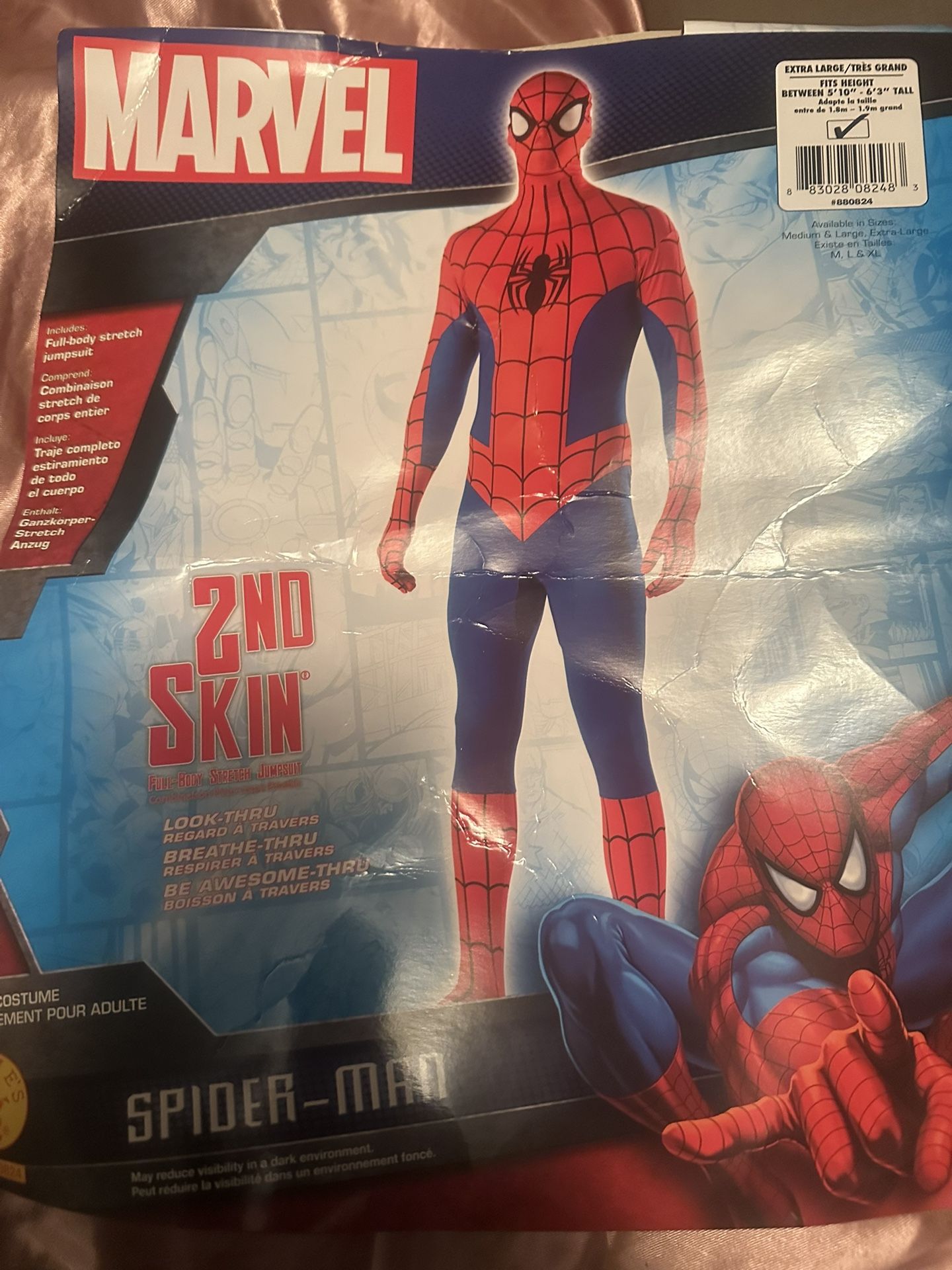 Spider Man Adult XL . Not Free . Message For Price