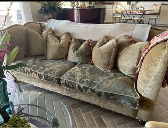 Neiman Marcus Sofa and matching bucket chairs