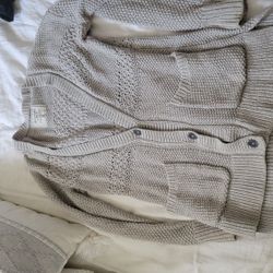 Gray Abercrombie Long Cardigan